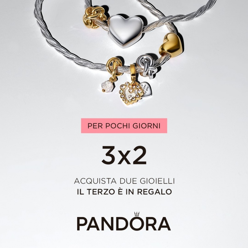 Promo 3x2 ottobre Pandora